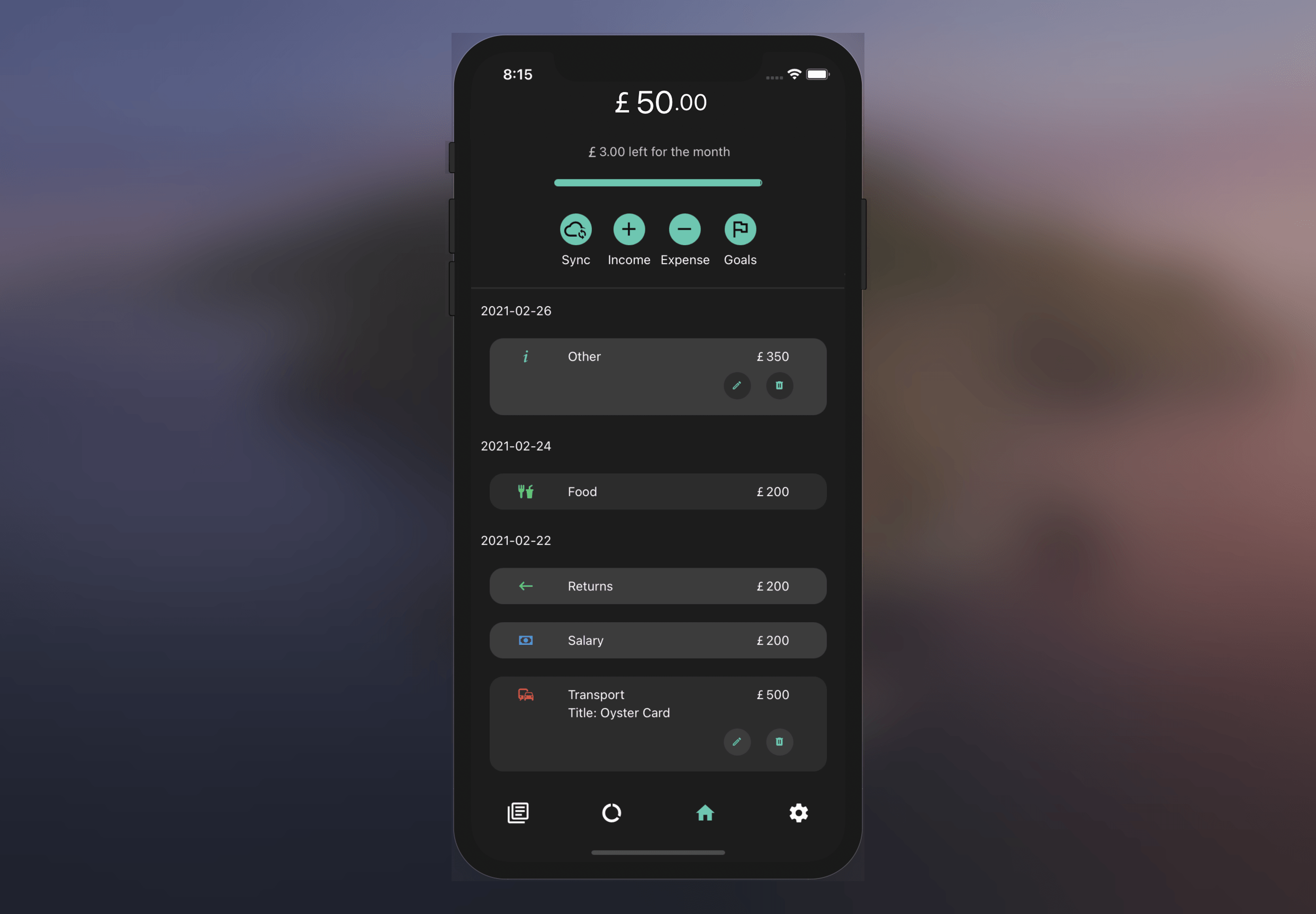 CoinControl project screenshot