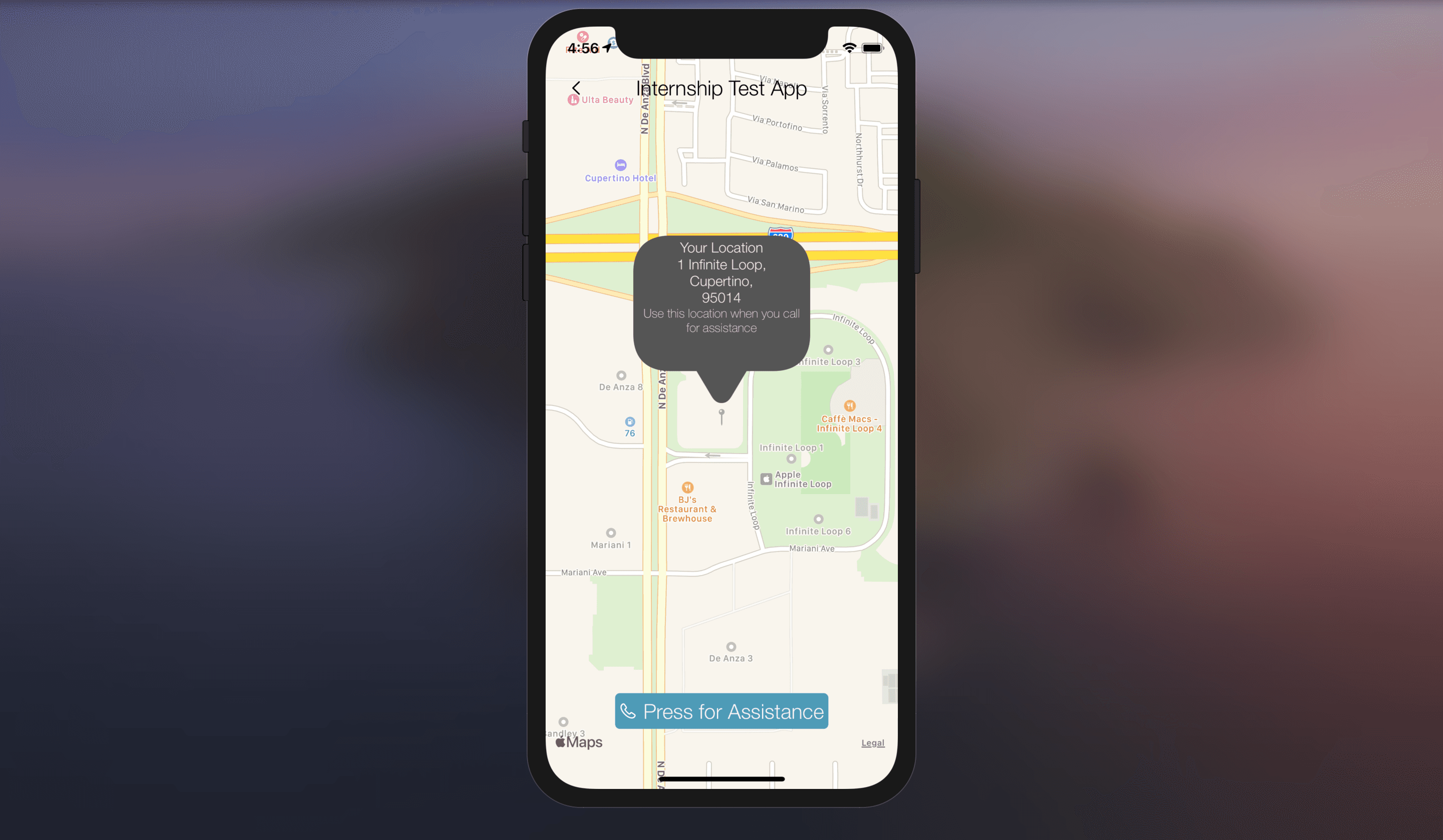 Traffic Assistance App background